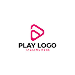 play logo icon vector isolated