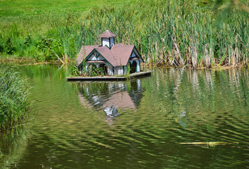 Floating House Craft Project for Ponds