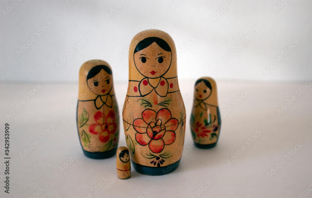 Wall mural Russian nesting dolls