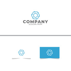 Hexagon Technology Logo Design Template