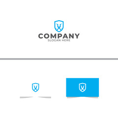 Shield Lion Logo Design Template