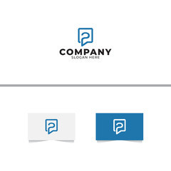 Speech Technology Logo Design Template