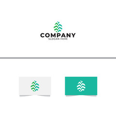 Modern Leaf Logo Design Template