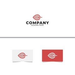 Modern Leaf Logo Design Template