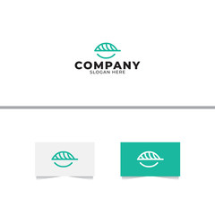 Modern Leaf Logo Design Template