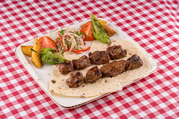 Turkish shish kebab