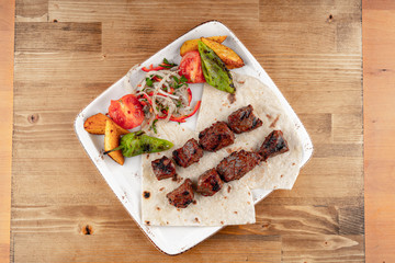 Turkish shish kebab