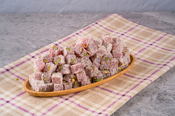 Traditional Turkish Delight stock photo