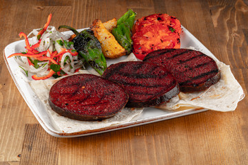 Grill sausage stock photo