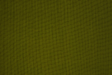 dark abstract background: unique wavy pattern of overlaying two grids, blurred and painted in olive color