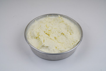 Milk cream stock photo
