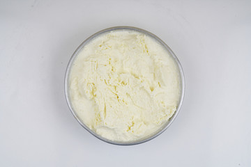 Milk cream stock photo