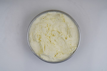 Milk cream stock photo