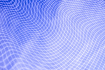 Naklejka na ściany i meble abstract background: unique wavy pattern of overlaying two grids, blurry and tinted to classic blue, purple, crimson shades