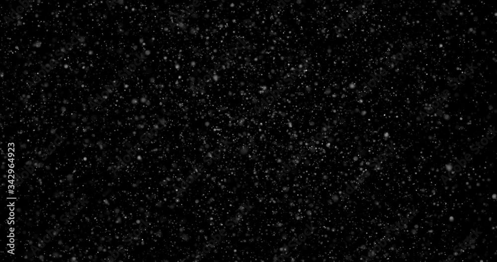 Canvas Prints abstract flying dust particles on a black background