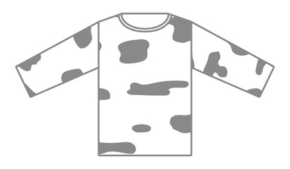 迷彩風のTシャツ