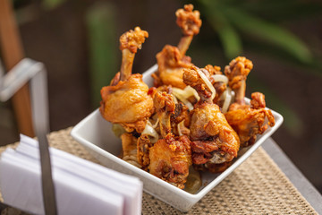fried chicken drumsticks