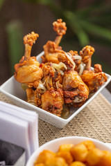 fried chicken drumsticks