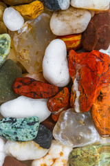 Fototapeta na wymiar colorful beach rocks