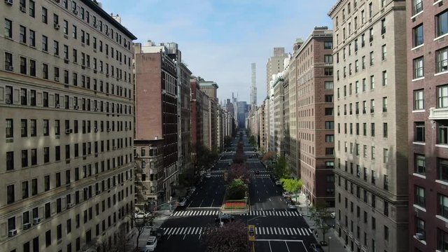 Park Avenue Empty during Coronavirus, NYC, April 2020