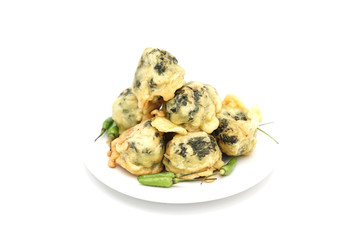 Round fried snack from Indonesia called 