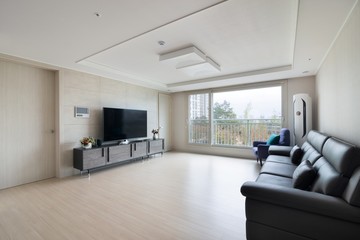 Living room interior of a modern apartment. South Korea apartment interior.