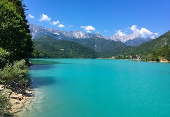 lake and mountains