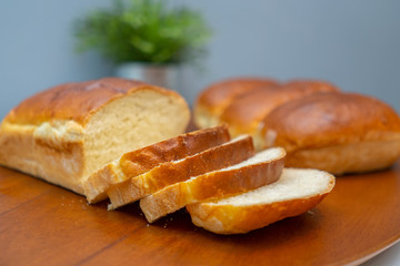 Freshly baked home-made bread