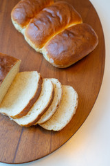Freshly baked home-made bread