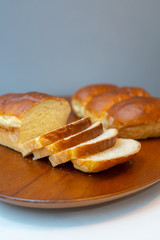 Freshly baked home-made bread