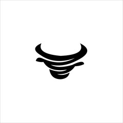 Naklejka premium bull logo icon vector stock , logo bull , logo bull icon , logo abstract bull 