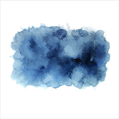 grey splash of  paint watercolor on white.Vector Eps10