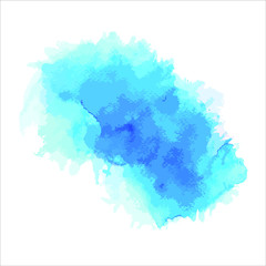 blue watercolor on white.vector eps10