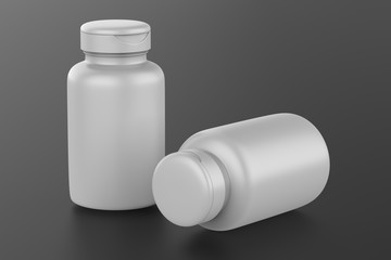 3D rendering Mock up jar for Packaging template on isolated background. 3d illustration