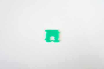 puzzle pieces on white background