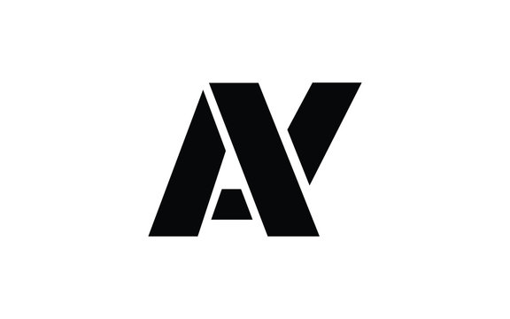 AY or YA and A, Y Uppercase Letter Initial Logo Design, Vector Template
