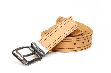 leather belt for men fashion for man buckle and brown strap
