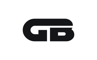GB or BG and G, B Uppercase Letter Initial Logo Design, Vector Template