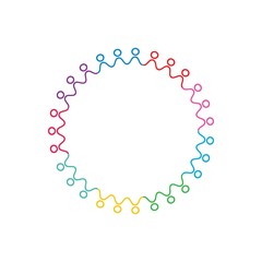 Community, network and social logo