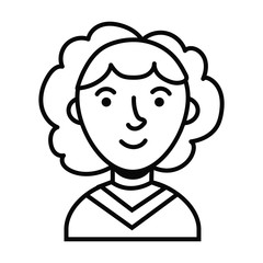 Obraz premium blond woman female avatar character