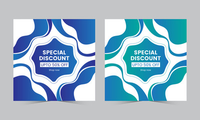 Special discount social media banner design