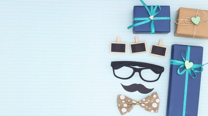 Man birthday or special day decoration moving - Stop motion 