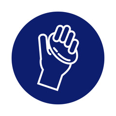 hand washing with soap bar block style icon