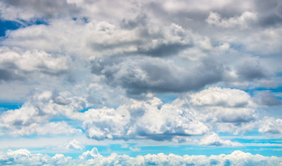 overcast blue sky with dim cloudy