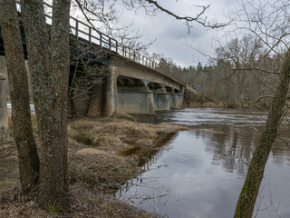 Fototapeta na wymiar Concrete bridge, built in 1909