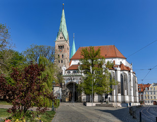 Fototapeta na wymiar Augsburg Altstadt Bayern Reise Stadtrundgang Innenstadt