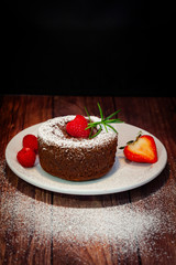 Chocolate Cake with fruits