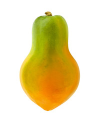 Papaya on a white background