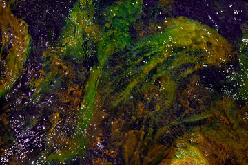 abstract colorful background with water