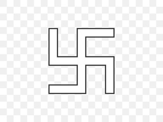 Buddha, swastika icon. Vector illustration, flat design.